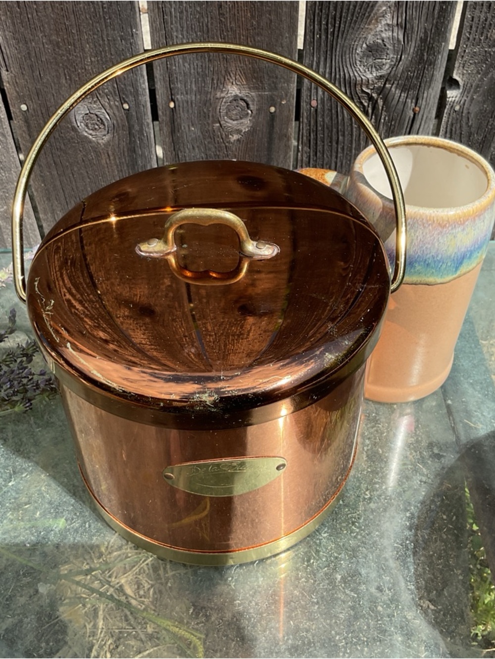 VTG 70s Copper & Brass Insulated Champagne ICE BUCKET De La Cuisine USA ATAPCO - Picture 15 of 15